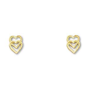 14K Gold Heart Stud Earrings | Minimalist Everyday Jewelry By Tehrani Jewelry
